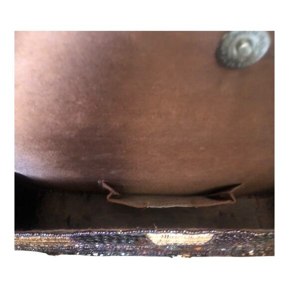 K.C. Malhan Marilyn Purse Beaded Sequined Evening Shoulder Bag Magnetic Clasp - Picture 4 of 16